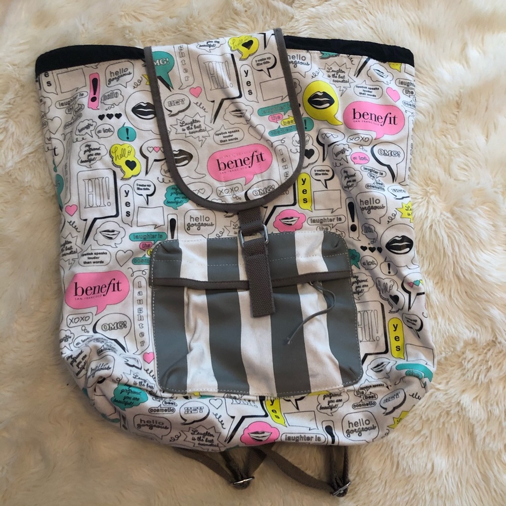 Benefit Cosmetics Draw String Backpack - Picture 3 of 4